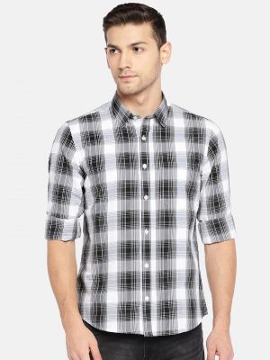 black check shirt mens india