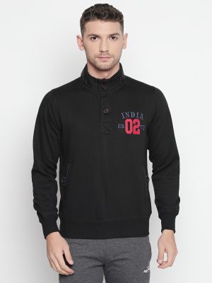 mock collar sweatshirt