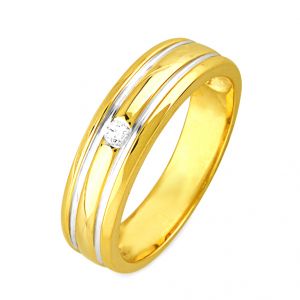 Jpearls Simple Diamond Ring For Men