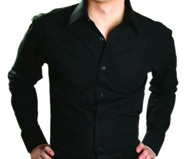 party wear shirt black