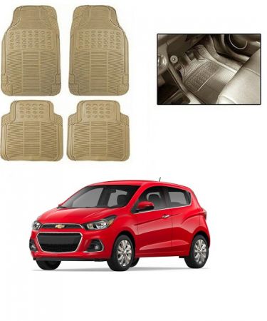 Buy Trigcars Cream Rubber Floor Mat For Chevrolet Spark Online