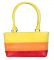 Esbeda Multi Color Striped Pu Synthetic Women's Handbag