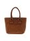 Esbeda Brown Solid Pu Synthetic Material Handbag For Women