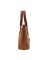 Esbeda Brown Solid Pu Synthetic Material Handbag For Women