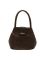Esbeda Dark Brown Checks Pu Synthetic Material Handbag For Women