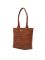 Esbeda Tan Striped Pu Synthetic Material Handbag For Women