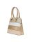 Esbeda Gold Stripe Pu Synthetic Material Handbag For Women-( Code-2299)