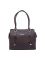 ESBEDA Dark Brown Color Solid Pu Synthetic Fabric Handbag For Women