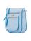 ESBEDA L-Blue-S-Blue Color Solid Pu Synthetic Material Slingbag For Womens