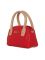 Esbeda Red & Beige Solid Pu Synthetic Slingbag For Women