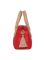 Esbeda Red & Beige Solid Pu Synthetic Slingbag For Women