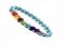 Turquoise Chakra Crystals Buddha Powered Stretch Bracelet For Reiki Healing - ( Code - Trqchakrabr )
