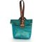 Arabian Nights Japanese Style Green Nylon Handbag With Brocade Handle (product Code - An-jbag-g)
