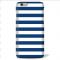 Leo Power Blue Stripe Printed Back Case Cover For Motorola Nexus 6