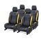 Pegasus Premium City I-v Tech Car Seat Cover - (code - Cityi-vtech_black_yellow_suprime)