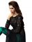 Stylish Fashion Black And Turquoise Embroidered Floor Length Anarkali Suit