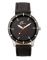 Arum Analog Black Dial With Black Leather Strap Men'S Watch