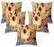 Lushomes Digital Print Pussy Cushion Covers (pack Of 5)