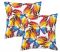 Lushomes Digital Print Creative Butterfly Cushion Covers (pack Of 2)