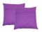 Lushomes Violet Cushion Covers With Silver Foil Print (pack Of 2)