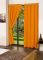 Lushomes Sun Orange Plain Cotton Curtains With 8 Eyelets For Door