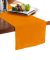Lushomes Plain Sun Orange Double Border Holestitch Table Runner