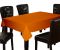 Lushomes Plain Sun Orange Holestitch 4 Seater Orange Table Cover