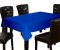 Lushomes Plain Sky Diver Holestitch 6 Seater Blue Table Cover