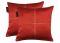 Lushomes Red Blackout Cushion Cover With Artistic Stitch