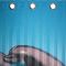 Lushomes Digitally Printed Dolphins Shower Curtain With 10 Eyelets