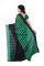 Aar Vee Black & Green Color Cotton Saree With Unstitched Blouse Rvg1101