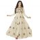 Bollywood Replica Designer Beautiful Aisha Takiya Off White  Flower Printed Long Anarkali Suit