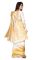Holyday Womens Poly Cotton Saree, Gold (kery_white_gold)