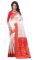 Holyday Womens Banarasi Silk Thread Saree_ Orange Red (with Blouse)