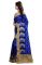 Holyday Womens Brasso Thread Saree_ Royal Blue (with Blouse)