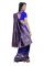 Holyday Womens Tassar Silk Self Design Saree, Blue (banarasi_beauty_blue)