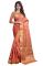 Holyday Womens Banarasi Silk Thread Saree_ Orange Pink (with Blouse)