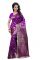 Holyday Womens Tassar Silk Self Design Saree, Purple (banarasi_beauty_purple)