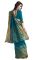 Holyday Womens Banarasi Silk Thread Saree_ Dark Ice Blue (with Blouse)