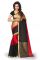 Sargam Fashion Printed Red And Black Art Silk Traditional Casual Wear Saree.