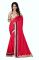 Sargam Fashion Embroidered Red Georgette Traditional Casual Wear Saree.