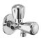 Oleanna Croma Brass 2 In1 Angle Valve Silver Taps & Faucets