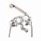 Oleanna Angel Brass Wall Mixer Telephonic With Crutch Silver Water Mixer