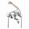 Oleanna Royal Brass Wall Mixer Telephonic With Crutch Silver Water Mixer