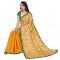 Kotton Mantra Women's Golden Yellow Crepe Silk Fashion Saree ( Kmsm101a )