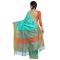 Kotton Mantra Sky Blue Cotton Latkan Designer Saree With Blouse Piece