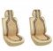 Autoright Car Wooden Bead Seat Cover Set Of 2 For Maruti Suzuki Alto-800 Vehicle Seating Pad (pack Of 2)
