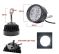 Autoright Fog Light Mirror Mount 4 LED 16w White Light Auxillary Light Bike Motorcycle With 1 Pair For Bajaj Discover 150f