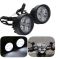 Autoright Fog Light Mirror Mount 4 LED 16w White Light Auxillary Light Bike Motorcycle With 1 Pair For Bajaj Discover 150f