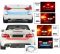 Autoright Tail Lights Streamer Brake Turn Signal LED Lamp Strip Waterproof For Cars (red And Blue)